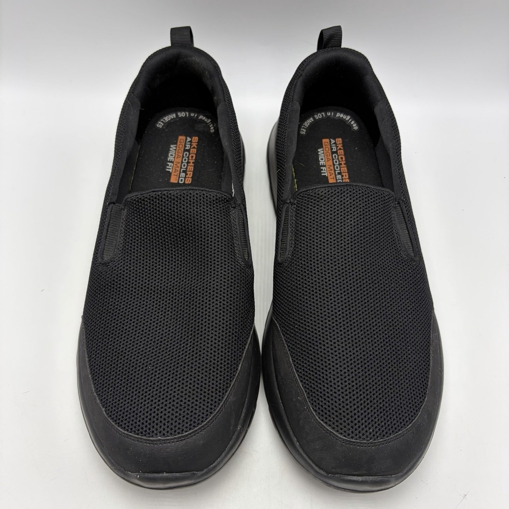 Skechers Go Walk Max Clinched Slip On Black 216010WW Mens 11 Extra Wide Casual